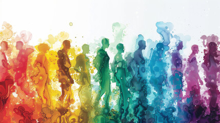 abstract painting capturing the essence of a fantasy battle, with explosive colors representing different elements and magic.