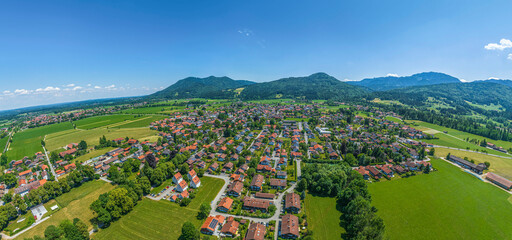 Benediktbeuren im Landkreis Bad Tölz-Wolfratshausen im Luftbild