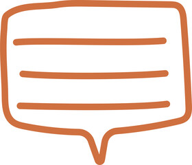 Obraz premium Colorful pastel red color speech bubble balloon, icon sticker memo keyword planner text box banner, flat png transparent element design