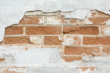 Old vintage brick wall background