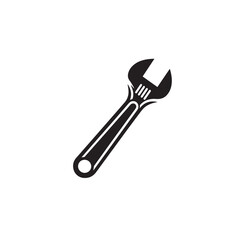  wrench icon Vector illustration isolated on white background