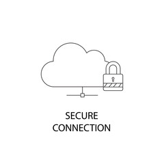 Shield Your Data: Secure Connection Vector Icon.