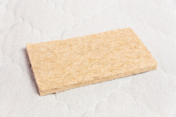 A rectangular sample of thermopressed felt