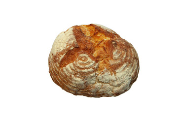 italian freshly baked delicious bread on a white background	