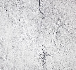 Authentic white plastered wall, square background, texture. Gray and white plaster.