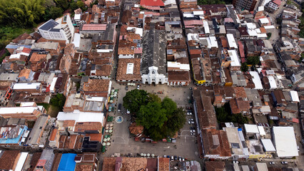 Fototapeta premium Cocorna, Antioquia - Colombia. January 28, 2024. Cocorna is a municipality of Colombia, located in the eastern region of the department of Antioquia