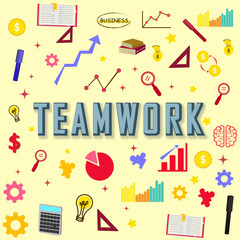 Hand drawing Science education doodle icon idea set word illustration