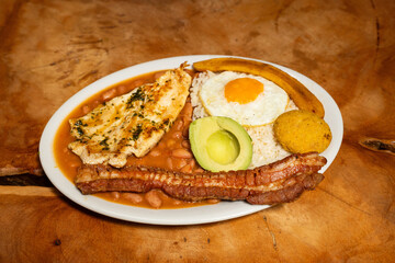 Bandeja paisa, typical Colombian main dish - Gastronomy of Antioquia