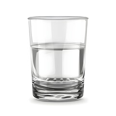 water glass isolated with clipping path included