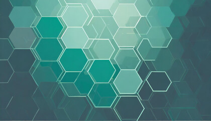 Digital hexagon abstract background