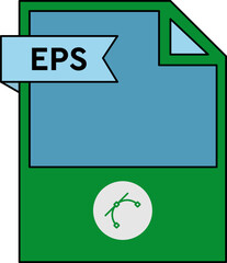 EPS File format icon minimal