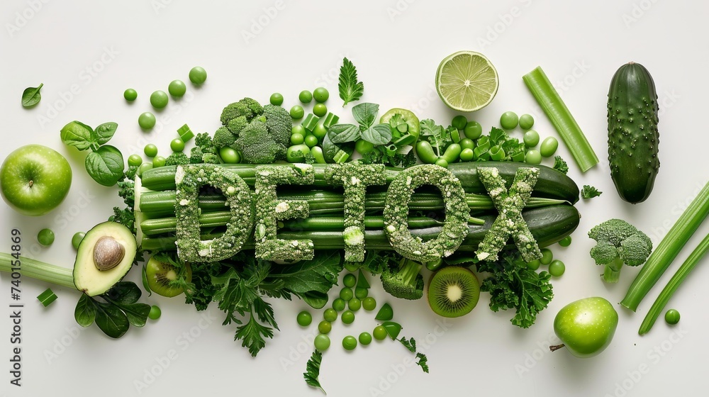 Poster a collection of various fresh vegetables, including broccoli , neatly arranged on a table