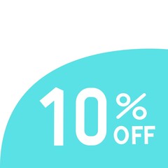 10 Persent Discount Off Icon. Discount Icon illustration, vector.  - 32