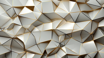 Obraz premium Matt gold and white metallic abstract luxury texture pattern mesh material map for 3D modeling 