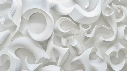 Fototapeta premium White abstract geometric forms