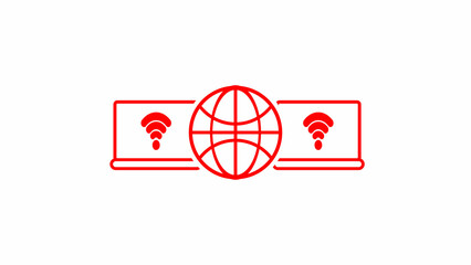 Global network connection icon .comunication concept .