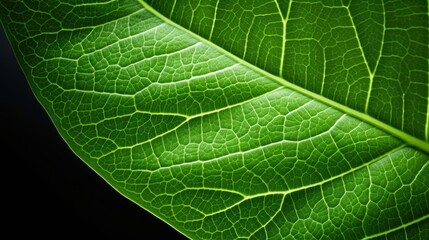 The texture of the leaves in close-up. A green tropical plant in close-up. Abstract natural background, macro.
