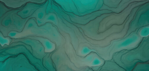 Obraz premium Lines and spots of background, gradient of turquoise and gray colors