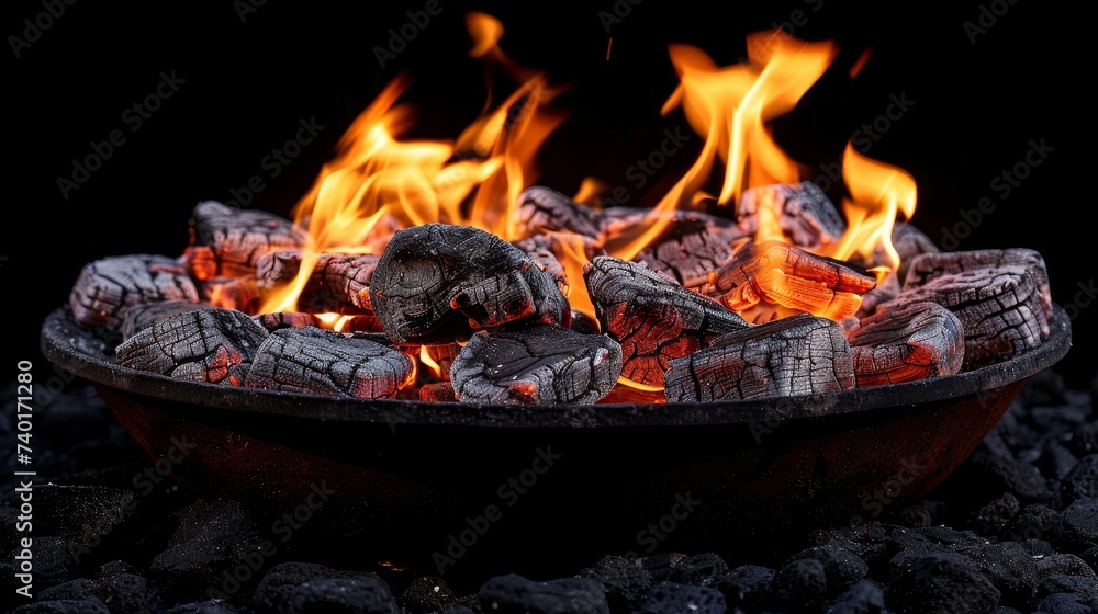 Poster the flames dance and flicker, creating a mesmerizing display of heat and light