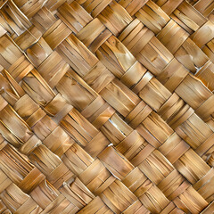 Seamless of wicker rattan pattern