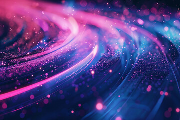 Abstract background with pink blue neon moving high speed - obrazy, fototapety, plakaty