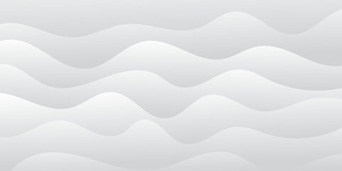 Abstract white and light gray wave modern soft luxury texture with smooth and clean vector subtle background illustration.	