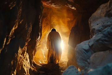 resurrection, jesus christ rises from tomb	