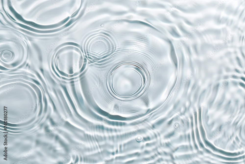 Leinwandbilder water surface, revealing distinct circles formed by droplets or disturbances. the circles create an 
