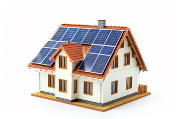 solar panels on house roof	