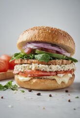 Gourmet Bagel with Cream Cheese