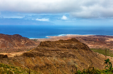 North coast near town Mindelo, Island Sao Vicente, Cape Verde, Cabo Verde, Africa.
