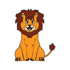 Angry lion logo, vector illustration lion logo 
