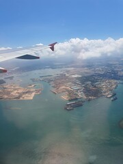 view from airplane window