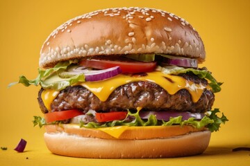 Juicy Beef with Cheese and Veggies