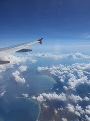Obraz premium view from airplane window