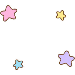 A tiny brightly colored star in space 
