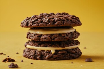 Triple Chocolate Cream Cookies