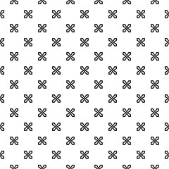 Black seamless abstract pattern. Overlay for background and backdrop. Ornamental design. PNG graphic illustration with transparent background.