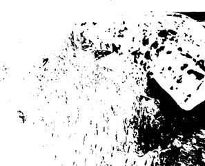 Rustic grunge texture with grain and stains. Abstract noise background. PNG graphic illustration with transparent background.