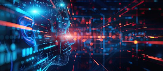 A digital image capturing the face and head of a man providing CRM customer support, telemarketing, and tech consulting advice as a call center consultant through online communication.