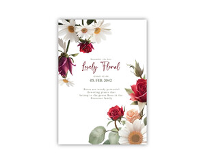 wedding greetings card background wedding invitation template beautiful floral elegant