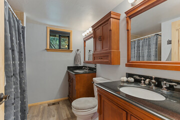 a home bathroom 
