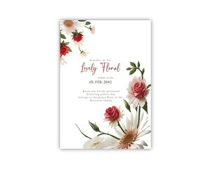 wedding greetings card background wedding invitation template beautiful floral elegant