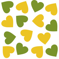 Seamless pattern of hearts. The concept of Valentine's Day. A pattern for fabric or gift paper.
