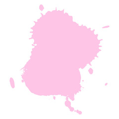 soft pink ink splash brush drop for valentine
