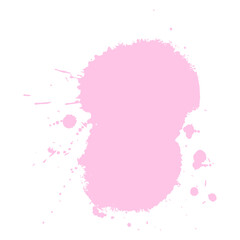 soft pink ink splash brush drop for valentine