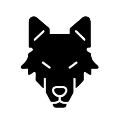 Wolf Silhouette: A Striking Representation of Canine Majesty