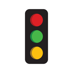 Traffic lights color line icon. Isolated vector element. Outline pictogram for web page, mobile app, promo Traffic light signal 