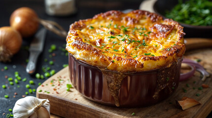 Onion and Gruyère Cheese Soufflé
