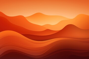 Mountain line art background, luxury Orange wallpaper design for cover, invitation background